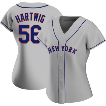 Replica Grant Hartwig Women's New York Mets Gray Road Jersey