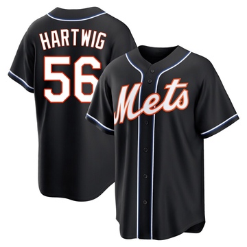 Replica Grant Hartwig Youth New York Mets Black Fashion Out Jersey