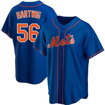 Replica Grant Hartwig Youth New York Mets Royal Alternate Jersey