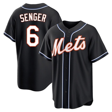 Replica Hayden Senger Youth New York Mets Black Fashion Out Jersey