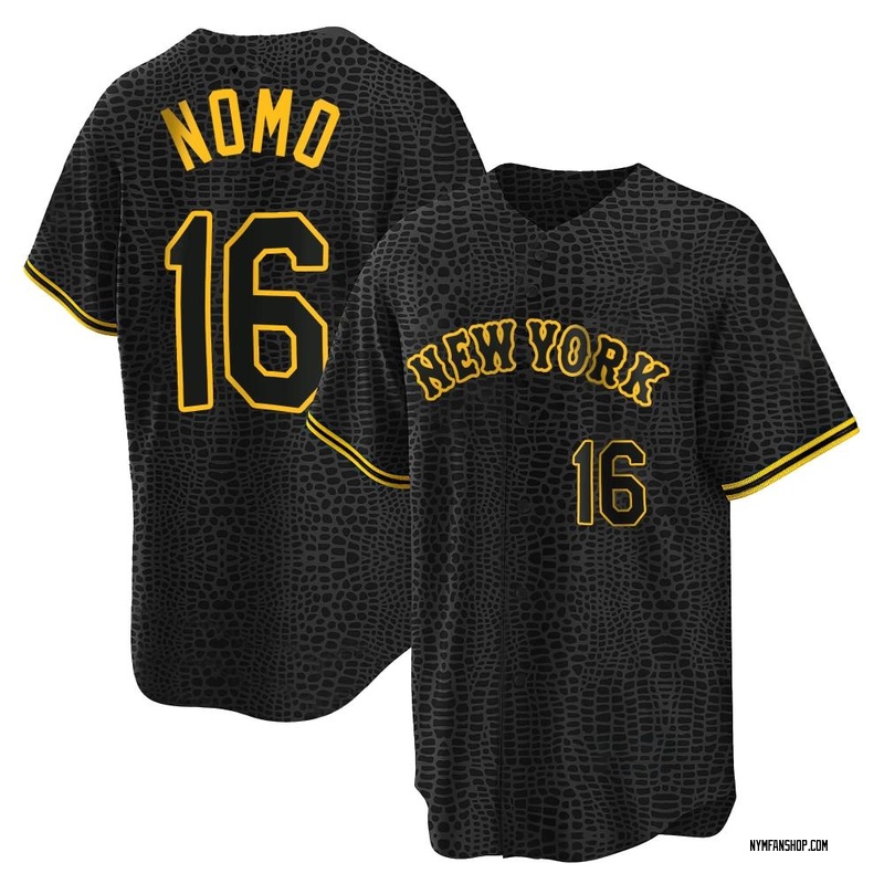 Replica Hideo Nomo Youth New York Mets Black Snake Skin City Jersey
