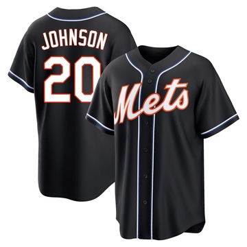 Replica Howard Johnson Youth New York Mets Black Fashion Out Jersey