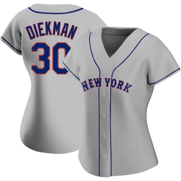 Replica Jake Diekman Women's New York Mets Gray Road Jersey