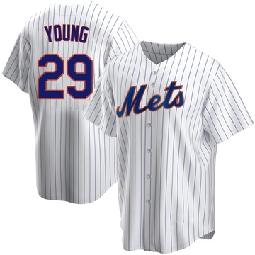 Replica Jared Young Men's New York Mets White Home Jersey