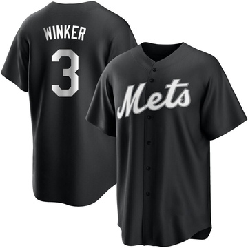 Replica Jesse Winker Youth New York Mets White Black/ Jersey