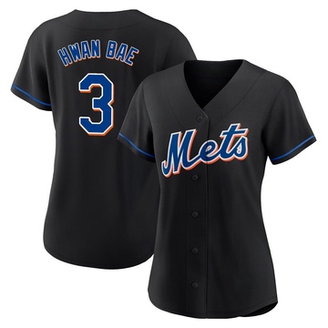 Replica Ji Hwan Bae Women's New York Mets Black 2022 Alternate Jersey