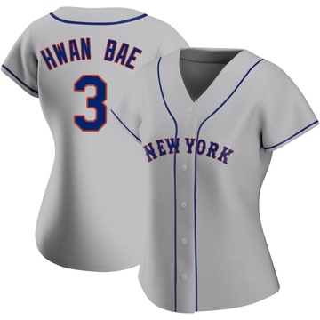 Replica Ji Hwan Bae Women's New York Mets Gray Road Jersey