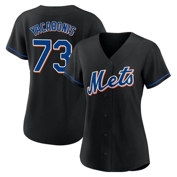 Replica Jimmy Yacabonis Women's New York Mets Black 2022 Alternate Jersey