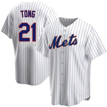 Replica Jonah Tong Youth New York Mets White Home Jersey