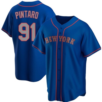 Replica Jonathan Pintaro Youth New York Mets Royal Alternate Road Jersey