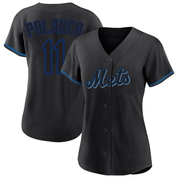 Replica Jorge Polanco Women's New York Mets Black Fashion Jersey