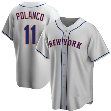 Replica Jorge Polanco Youth New York Mets Gray Road Jersey