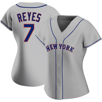 Replica Jose Reyes Women's New York Mets Gray Road Jersey