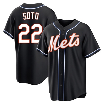 Replica Juan Soto Youth New York Mets Black Fashion Out Jersey