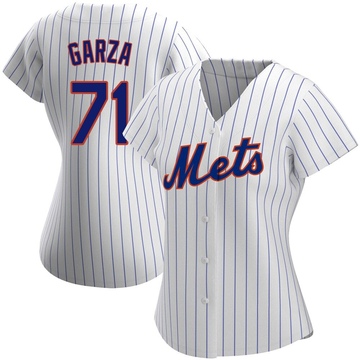 Replica Justin Garza Women's New York Mets White Home Jersey