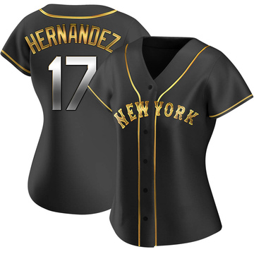 Replica Keith Hernandez Women's New York Mets Black Golden Alternate Jersey