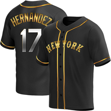 Replica Keith Hernandez Youth New York Mets Black Golden Alternate Jersey