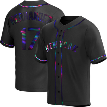 Replica Keith Hernandez Youth New York Mets Black Holographic Alternate Jersey