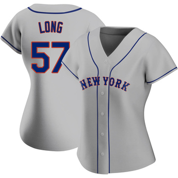 Replica Kevin Long Women's New York Mets Gray Road Jersey