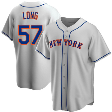 Replica Kevin Long Youth New York Mets Gray Road Jersey