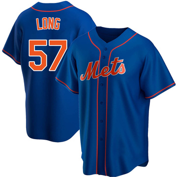 Replica Kevin Long Youth New York Mets Royal Alternate Jersey