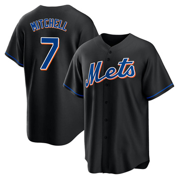 Replica Kevin Mitchell Youth New York Mets Black 2022 Alternate Jersey