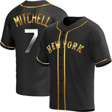 Replica Kevin Mitchell Youth New York Mets Black Golden Alternate Jersey