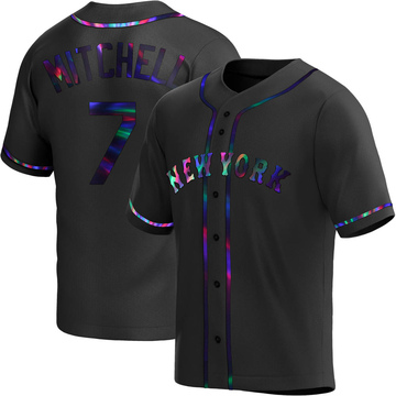 Replica Kevin Mitchell Youth New York Mets Black Holographic Alternate Jersey