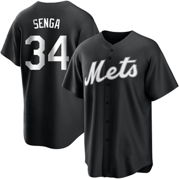 Replica Kodai Senga Men's New York Mets White Black/ Jersey