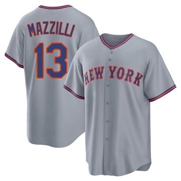 Replica Lee Mazzilli Youth New York Mets Gray Away 2.0 Jersey
