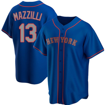 Replica Lee Mazzilli Youth New York Mets Royal Alternate Road Jersey