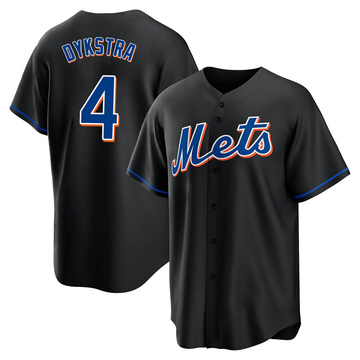 Replica Lenny Dykstra Youth New York Mets Black 2022 Alternate Jersey