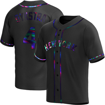 Replica Lenny Dykstra Youth New York Mets Black Holographic Alternate Jersey