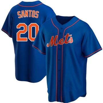 Replica Luis De Los Santos Youth New York Mets Royal Alternate Jersey