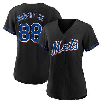 Replica Luis Robert Jr. Women's New York Mets Black 2022 Alternate Jersey