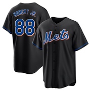 Replica Luis Robert Jr. Youth New York Mets Black 2022 Alternate Jersey