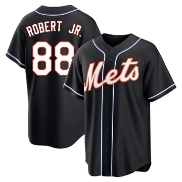 Replica Luis Robert Jr. Youth New York Mets Black Fashion Out Jersey
