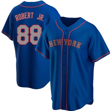 Replica Luis Robert Jr. Youth New York Mets Royal Alternate Road Jersey