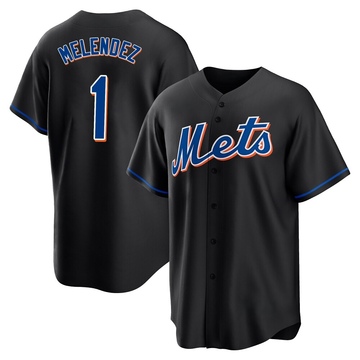 Replica MJ Melendez Youth New York Mets Black 2022 Alternate Jersey