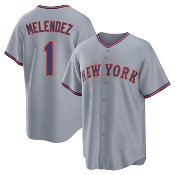 Replica MJ Melendez Youth New York Mets Gray Away 2.0 Jersey