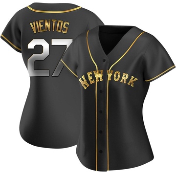 Replica Mark Vientos Women's New York Mets Black Golden Alternate Jersey