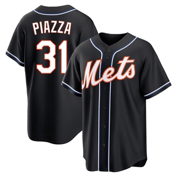 Replica Mike Piazza Youth New York Mets Black Fashion Out Jersey
