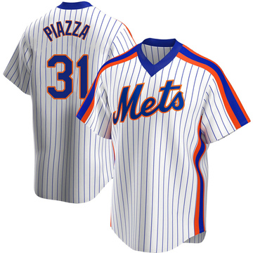 Replica Mike Piazza Youth New York Mets White Home Cooperstown Collection Jersey