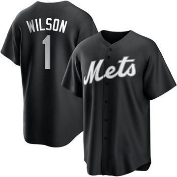 Replica Mookie Wilson Men's New York Mets White Black/ Jersey