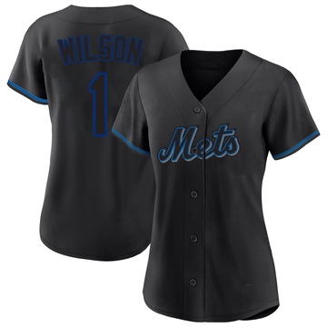 Replica Mookie Wilson Women's New York Mets Black Fashion Jersey