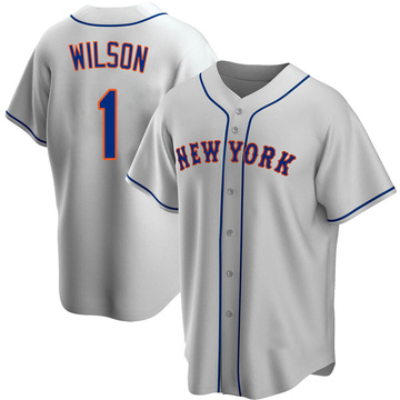 Replica Mookie Wilson Youth New York Mets Gray Road Jersey