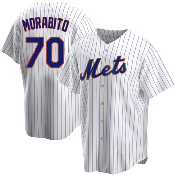 Replica Nick Morabito Men's New York Mets White Home Jersey