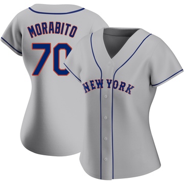 Replica Nick Morabito Women's New York Mets Gray Road Jersey