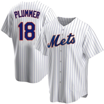 Replica Nick Plummer Youth New York Mets White Home Jersey