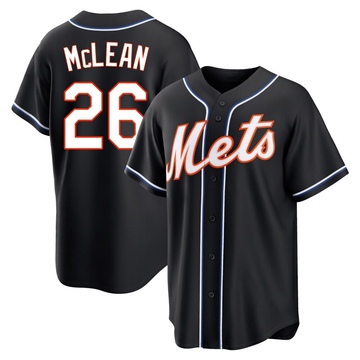 Replica Nolan McLean Youth New York Mets Black Fashion Out Jersey